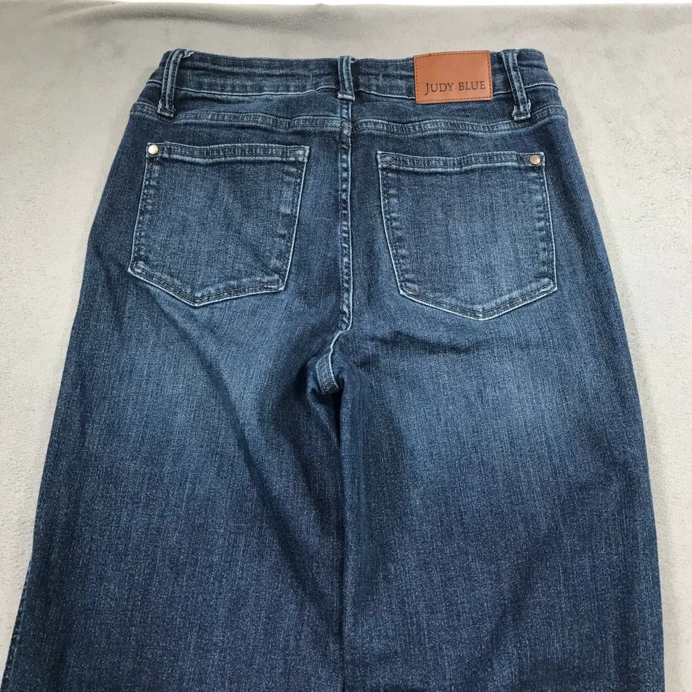 Judy Blue High Rise Straight Fit Dark Wash Jeans Size 7/28 Blue Denim